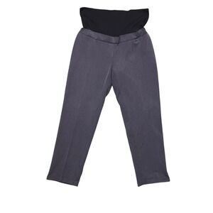 Attesa Italian Maternity Brand Slim Pant Grey Size XL Office Comfortable Classic